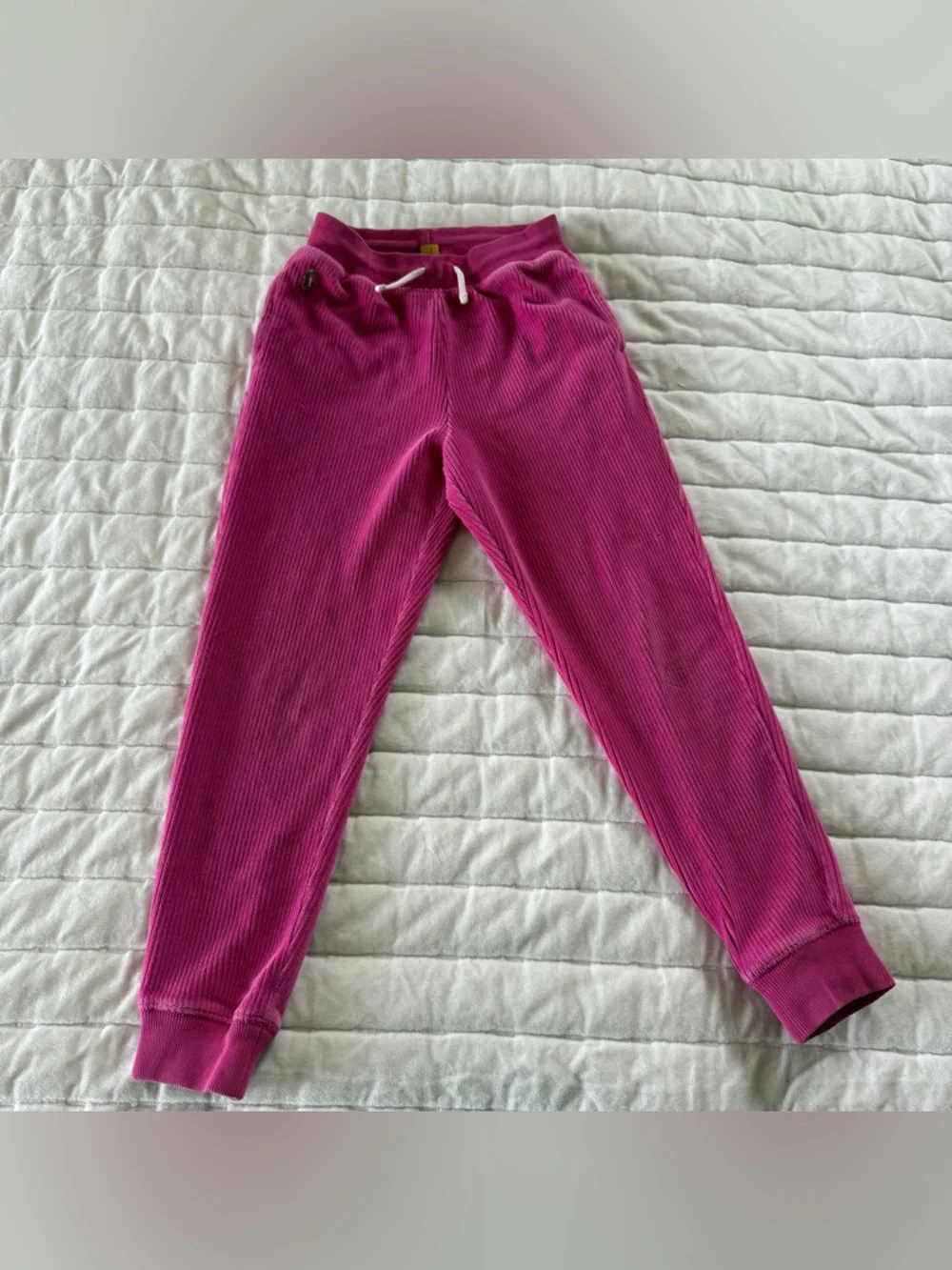 POLO Ralph Lauren girls pink corduroy joggers Size 6 preppy